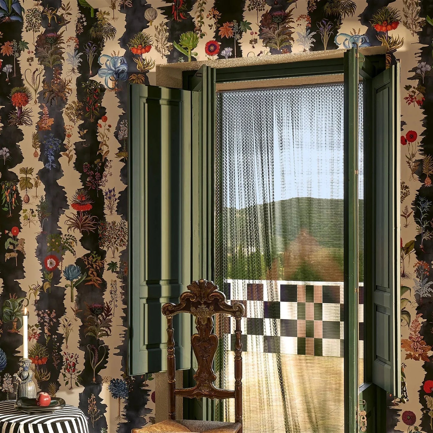 Huerta Gitana Wallpaper - Piedra - Christian Lacroix - PCL7067/01 - Premier Wallcovering