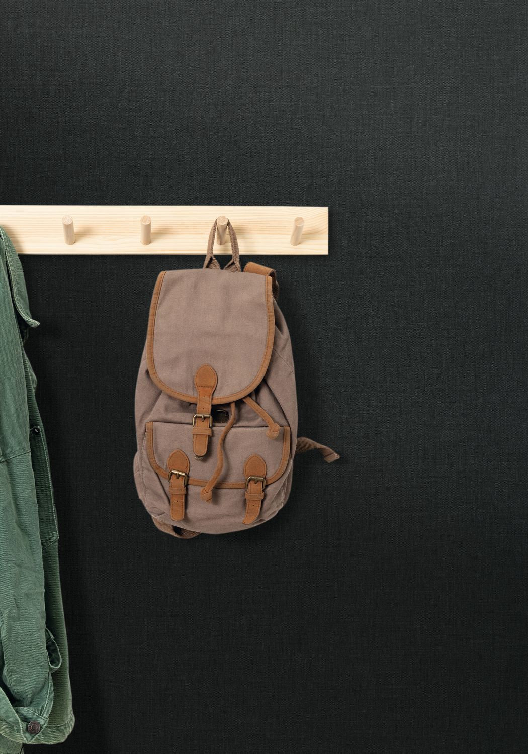 Hygge Uni Wallpaper - Noir - Caselio - 100609602