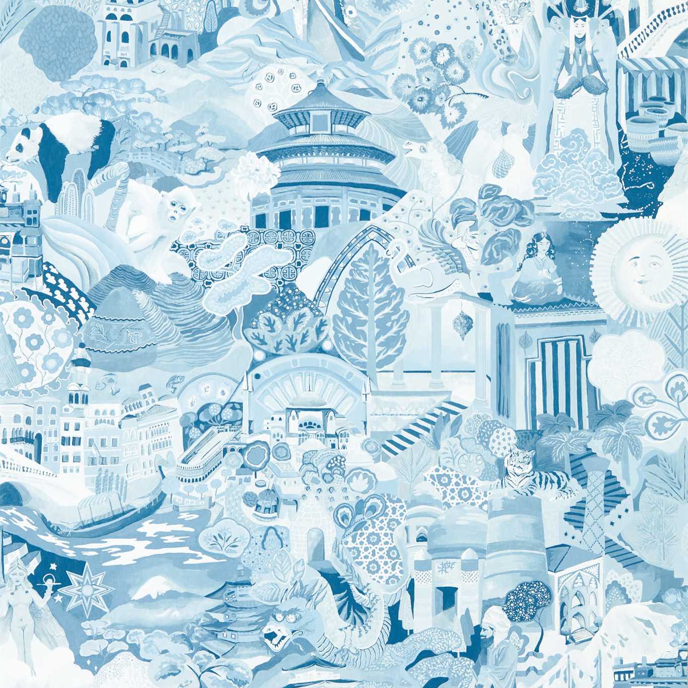 Journey of Discovery Wallpaper - Wild Water/Exhale - Harlequin - HQN3112920