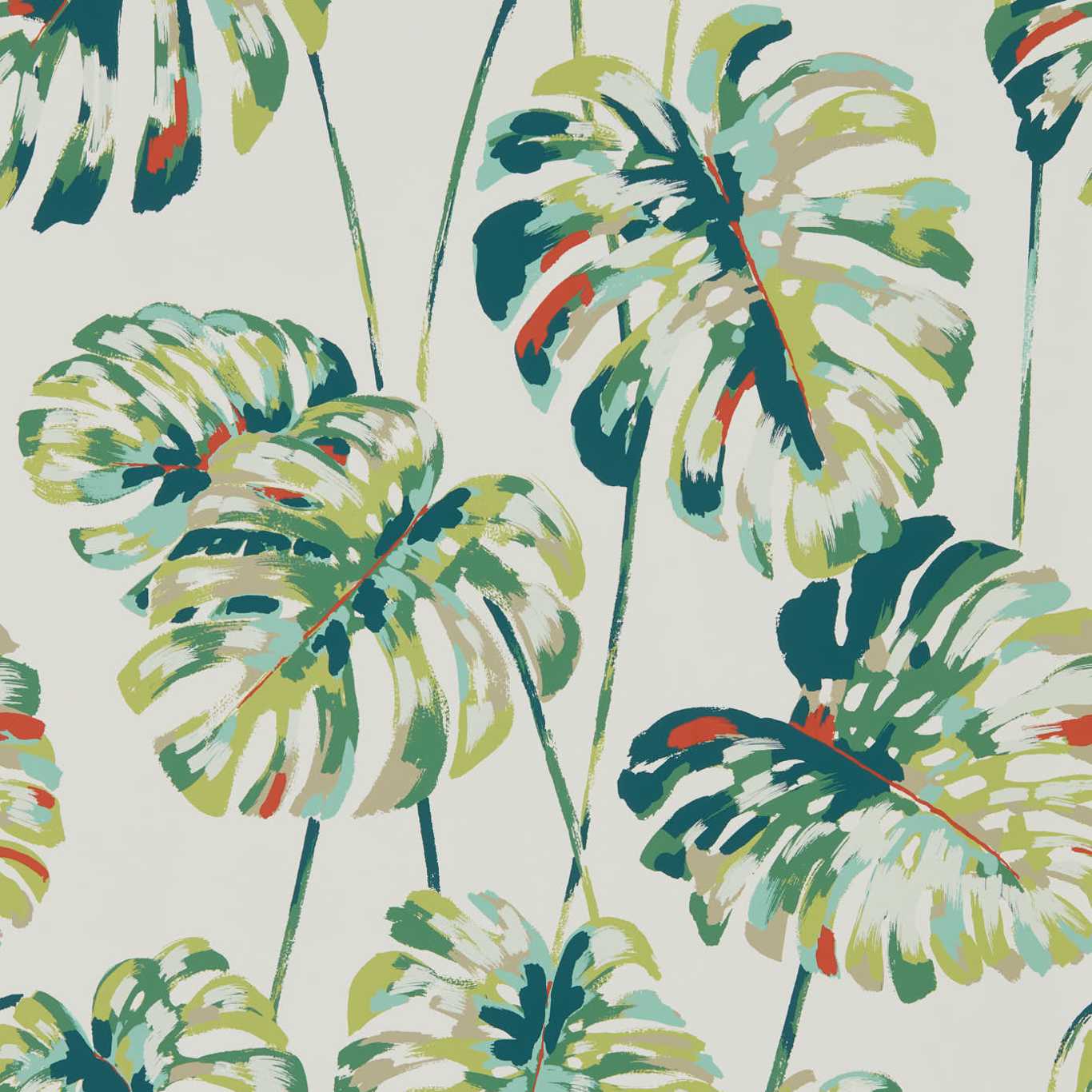 Kelapa Wallpaper - Emerald/Zest - Harlequin - HZAP111753