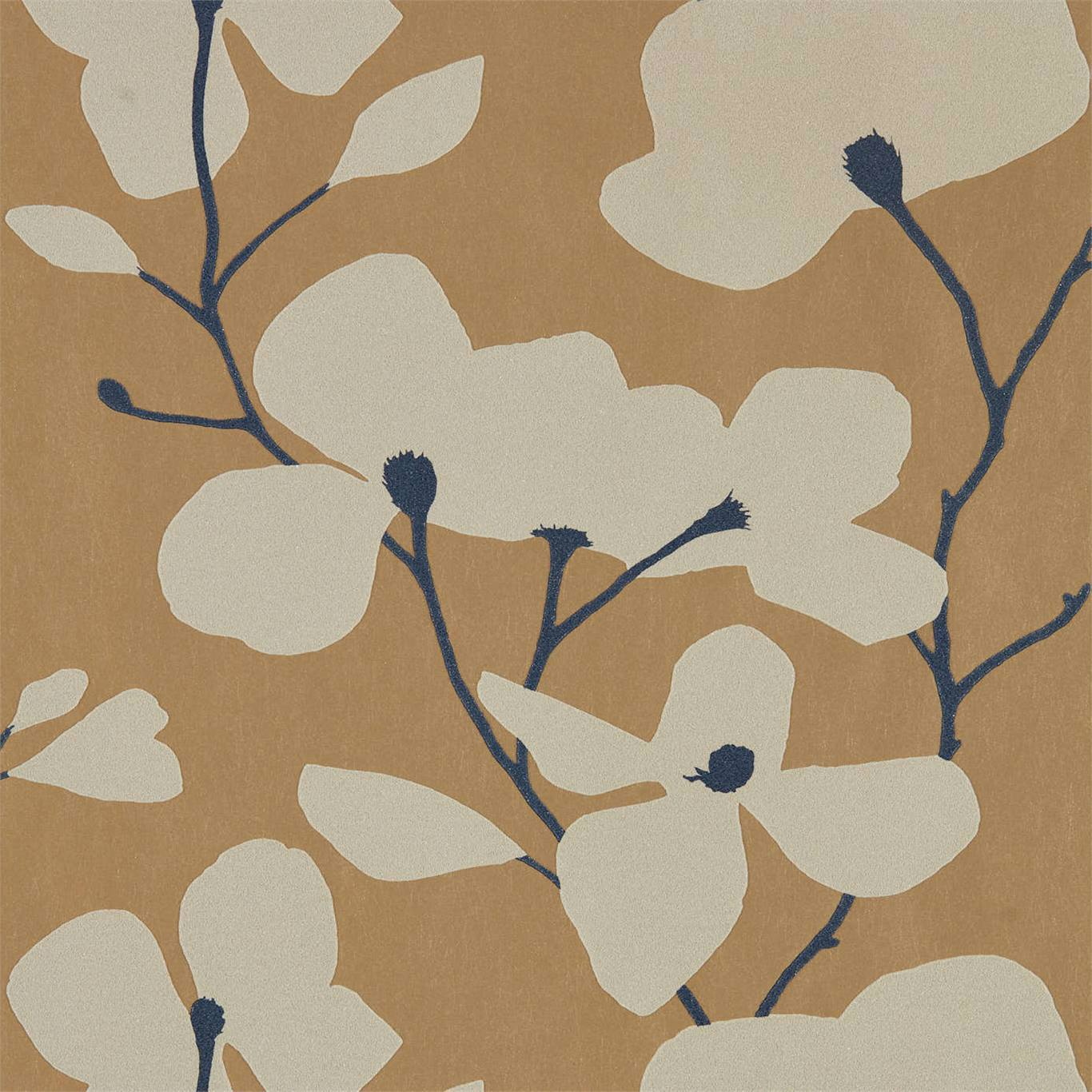 Kienze Shimmer Wallpaper - Antique Gold/Ink - Harlequin - HMWF111972