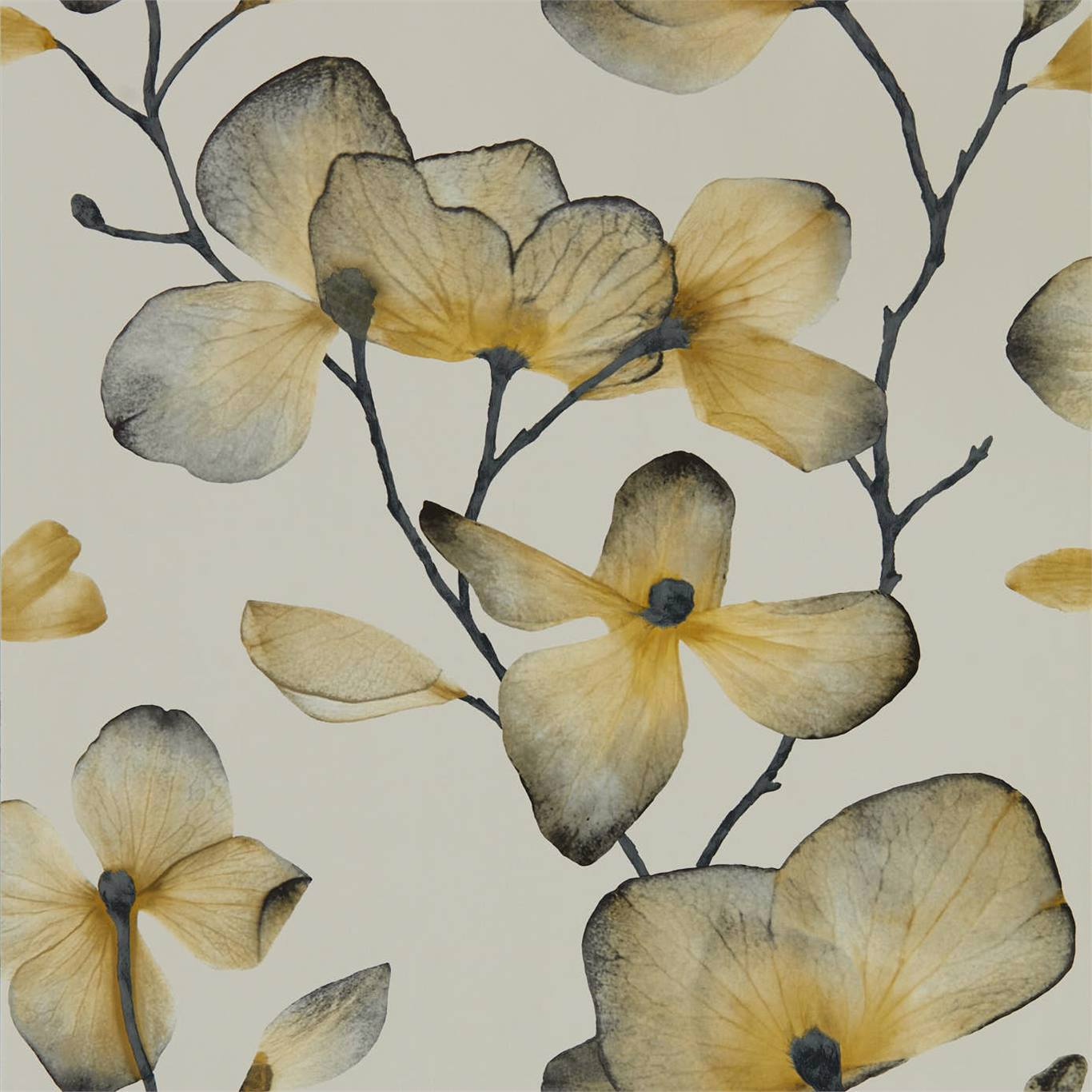 Kienze Wallpaper - Ochre/Steel - Harlequin - HMWF111958