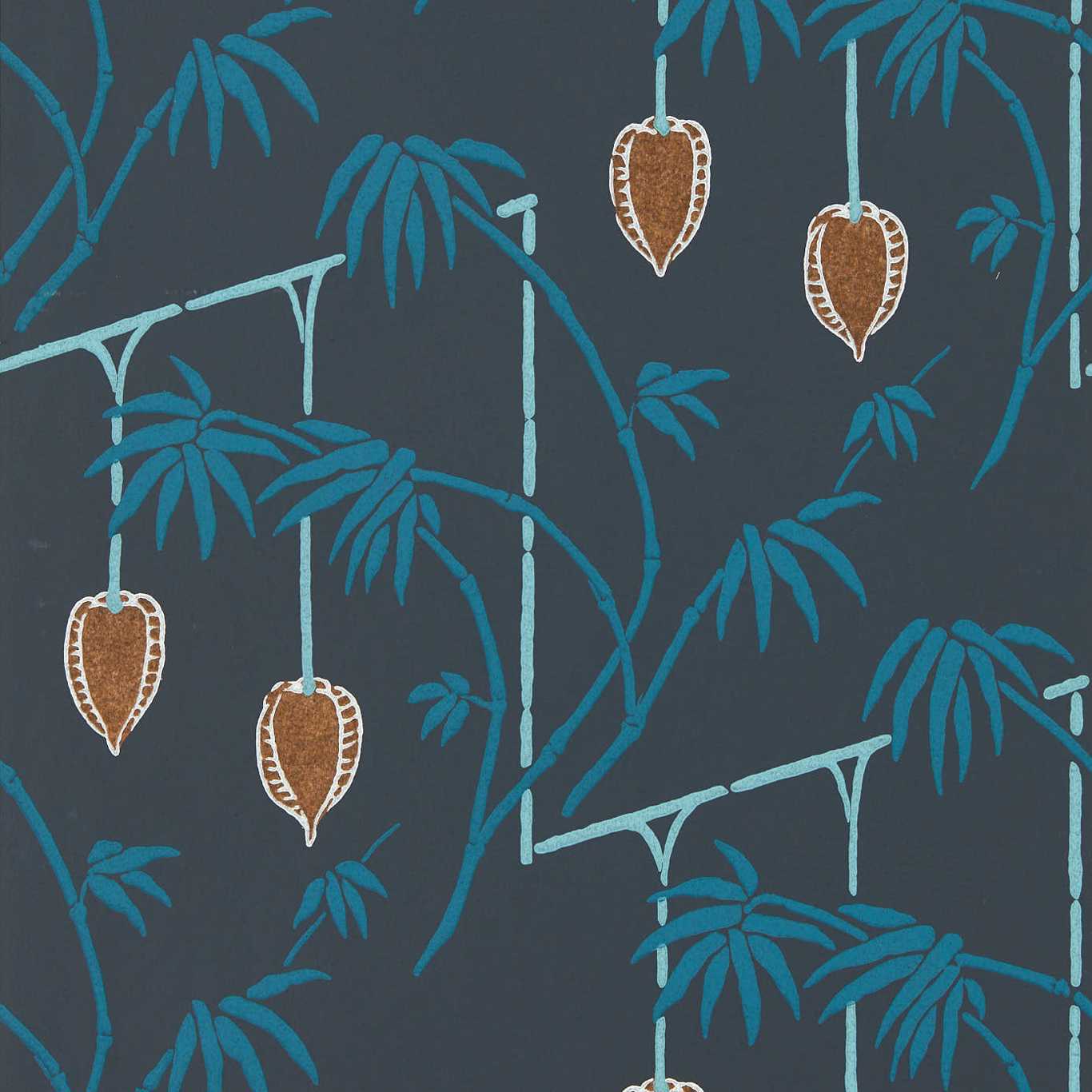 Kimiko Wallpaper - Japanese Ink/Copper - Harlequin - HQN3112940