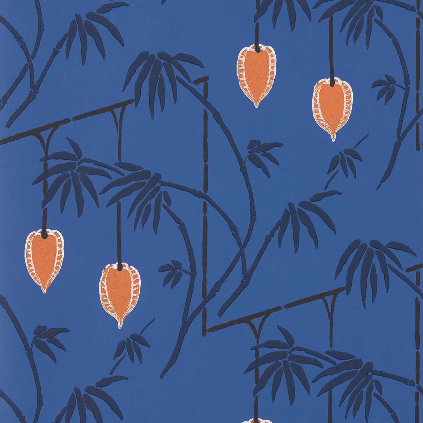 Kimiko Wallpaper - Majorelle/Clementine - Harlequin - HQN3112941