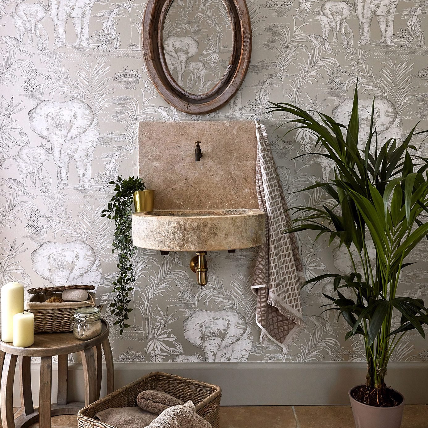 Kinabalu Wallpaper - Linen - Harlequin - HZAP111776