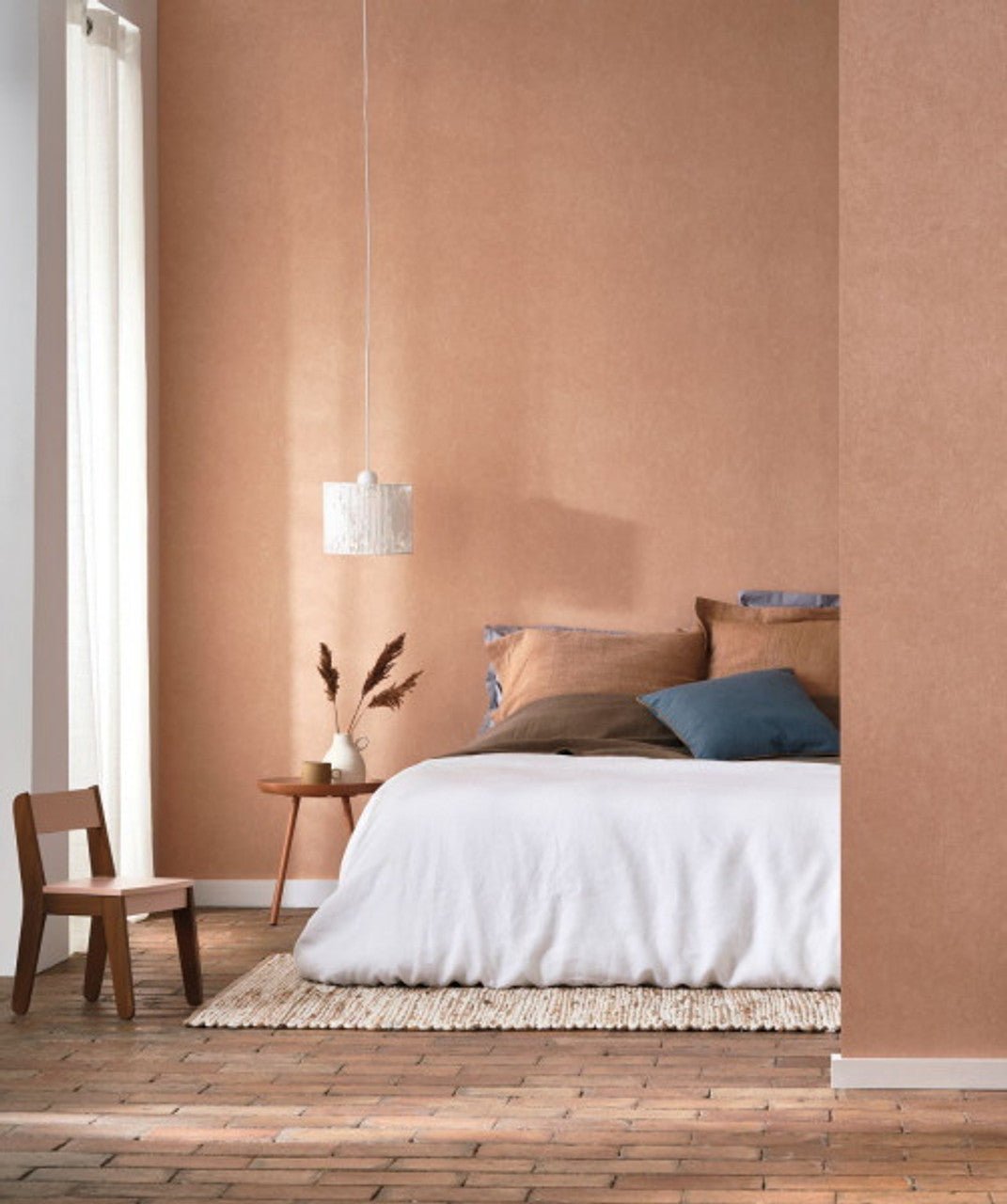 Kiosque Arts and Crafts Wallpaper - Terracotta - Casadeco - 82388430 - Premier Wallcovering