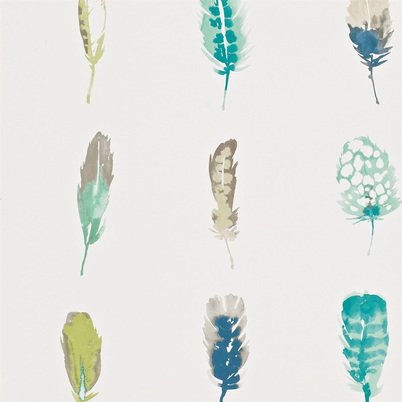 Limosa Wallpaper - Lagoon / Zest / Gooseberry - Harlequin - HAMA111074