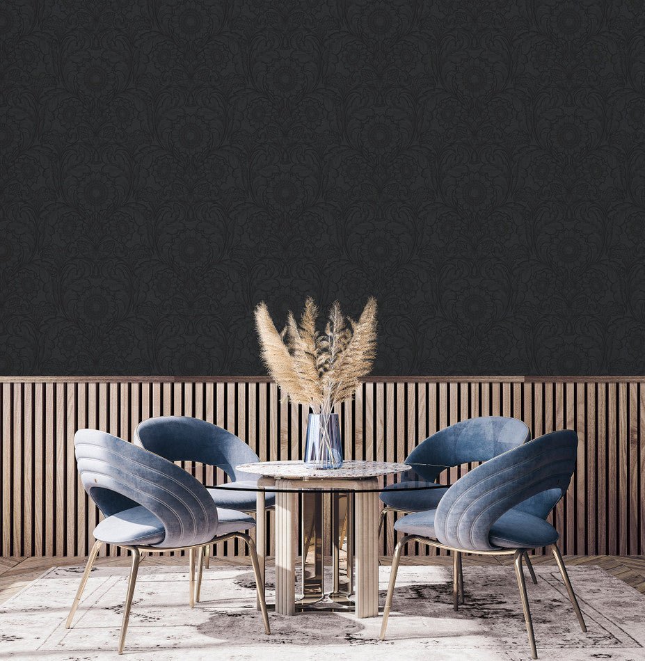 Llewelyn Bowen Sunnyside Up Wallpaper - Navy - Galerie - LB25154 - Premier Wallcovering