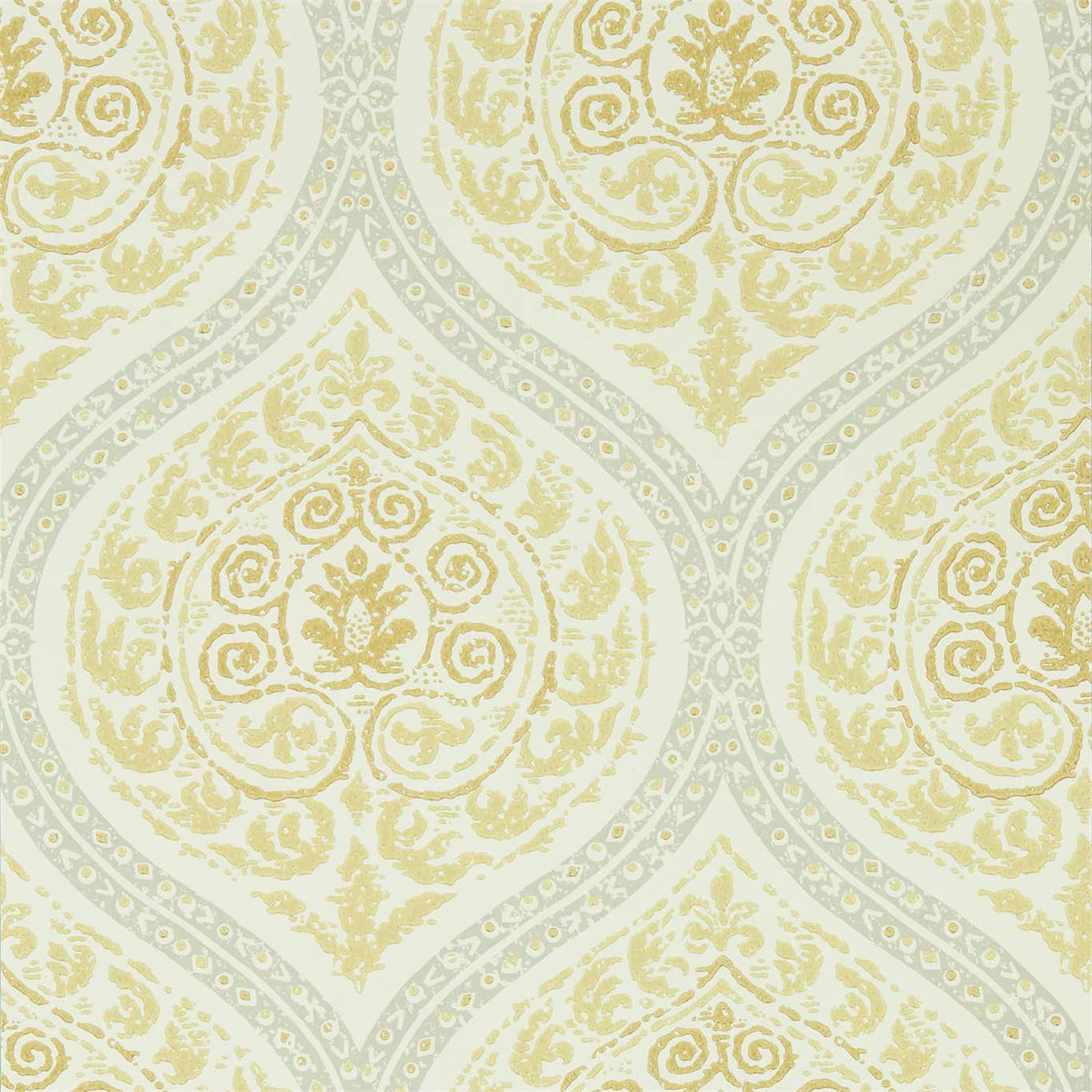 Madurai Wallpaper - Lemon - Sanderson - DCPW216756