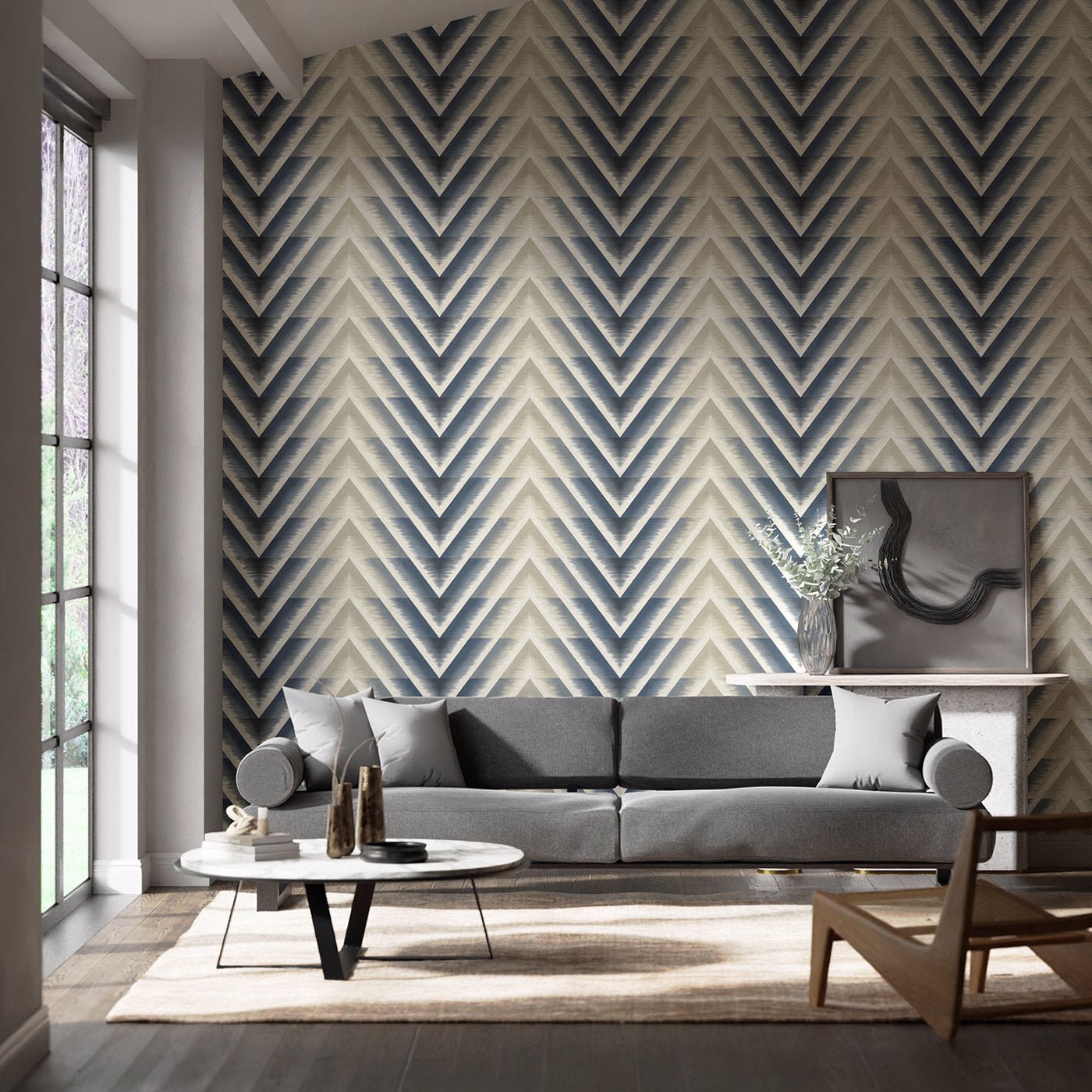 Makalu Wallpaper - Moonlight - Harlequin - HMFW111584