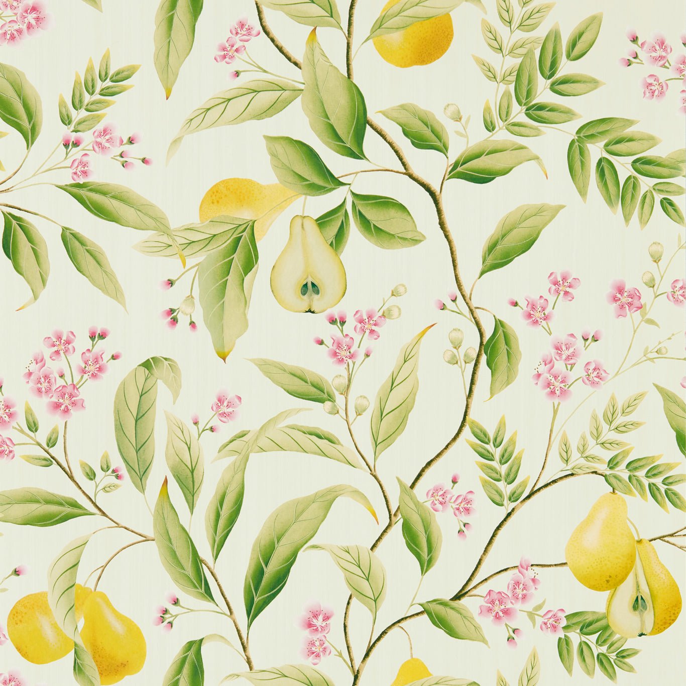 Marie Wallpaper - Fig leaf/Honey/Blossom - Harlequin - HDHW112909