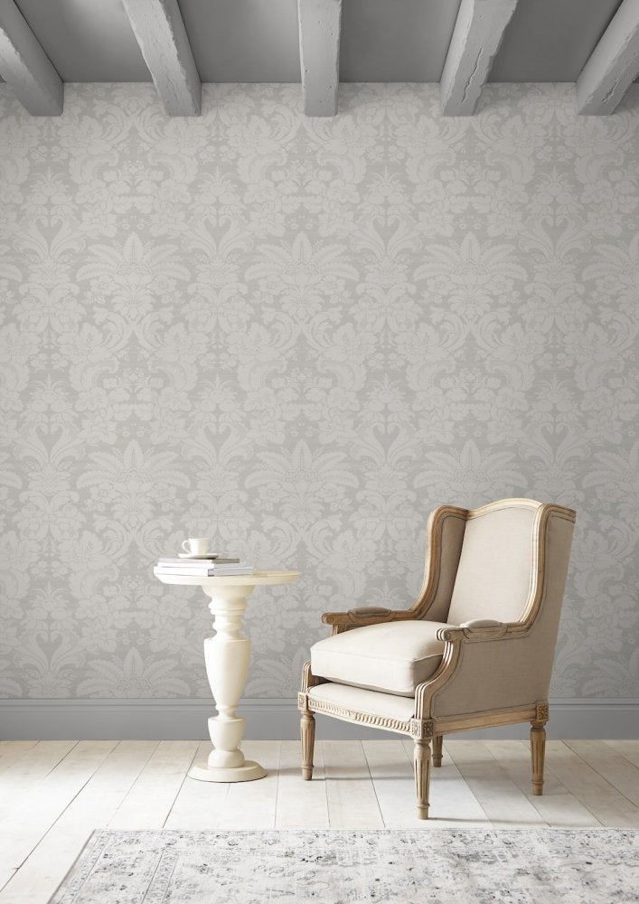 Martigues Sugared Wallpaper - Moonbeam - Laura Ashley - 114920 - Premier Wallcovering