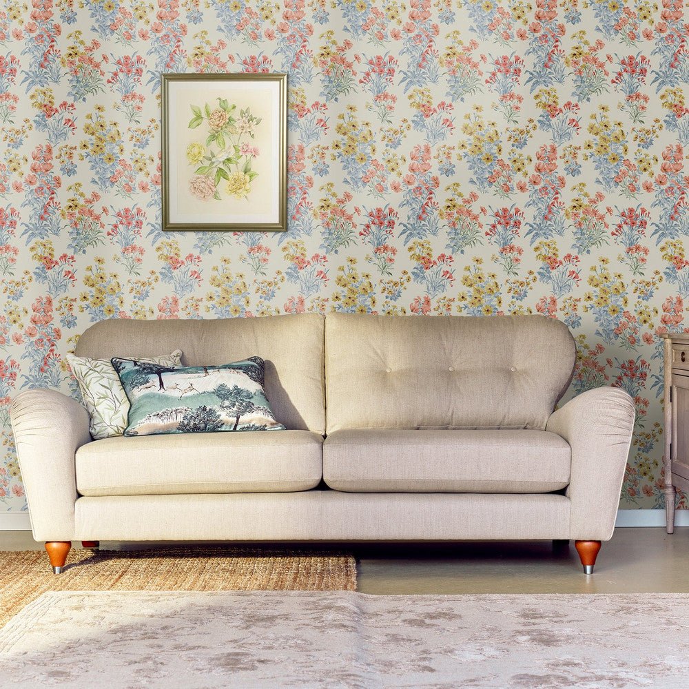 Megan Wallpaper - Ochre Yellow - Laura Ashley - 122742 - Premier Wallcovering