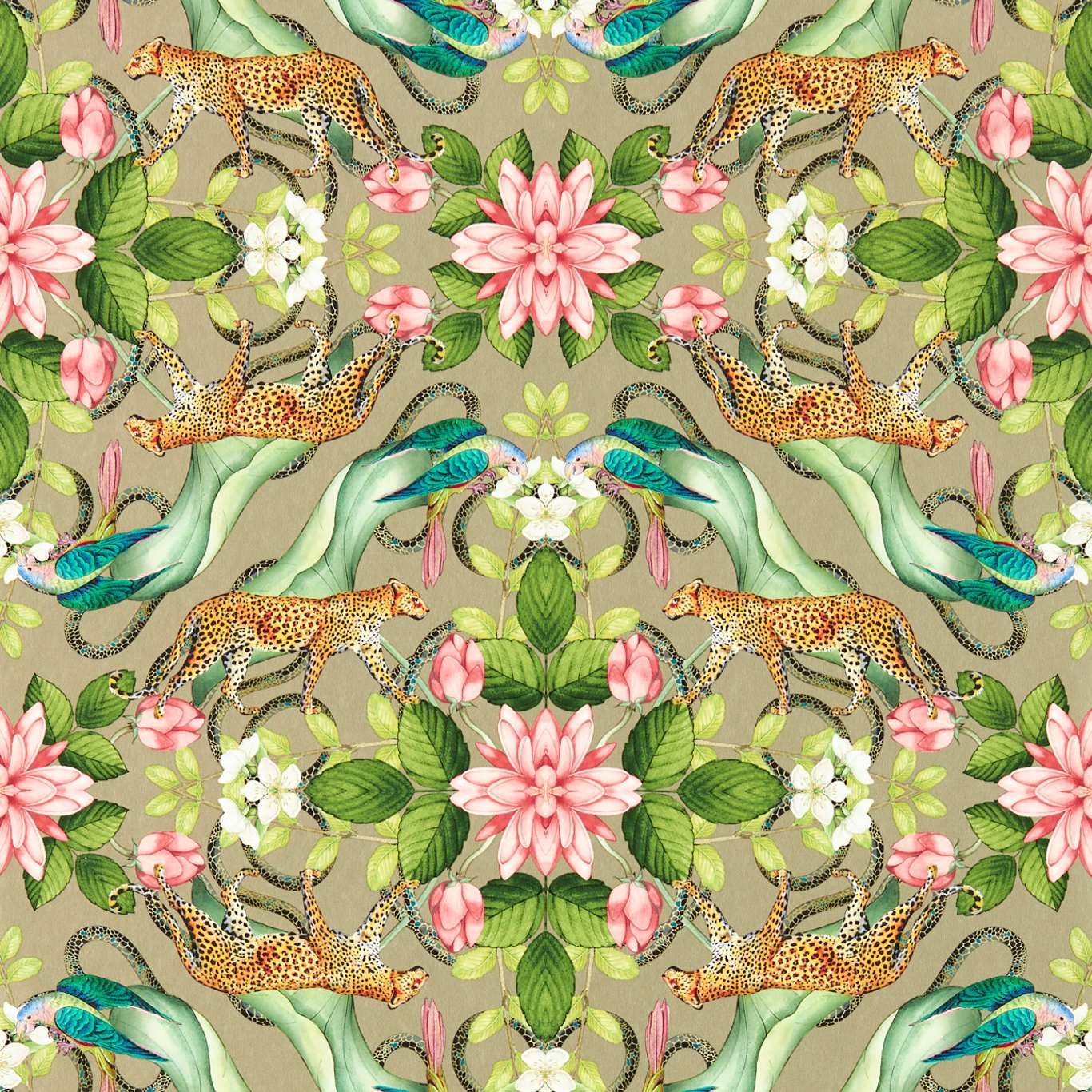 Menagerie Wallpaper - Gilver - Clarke & Clarke - W0131/03 - Premier Wallcovering