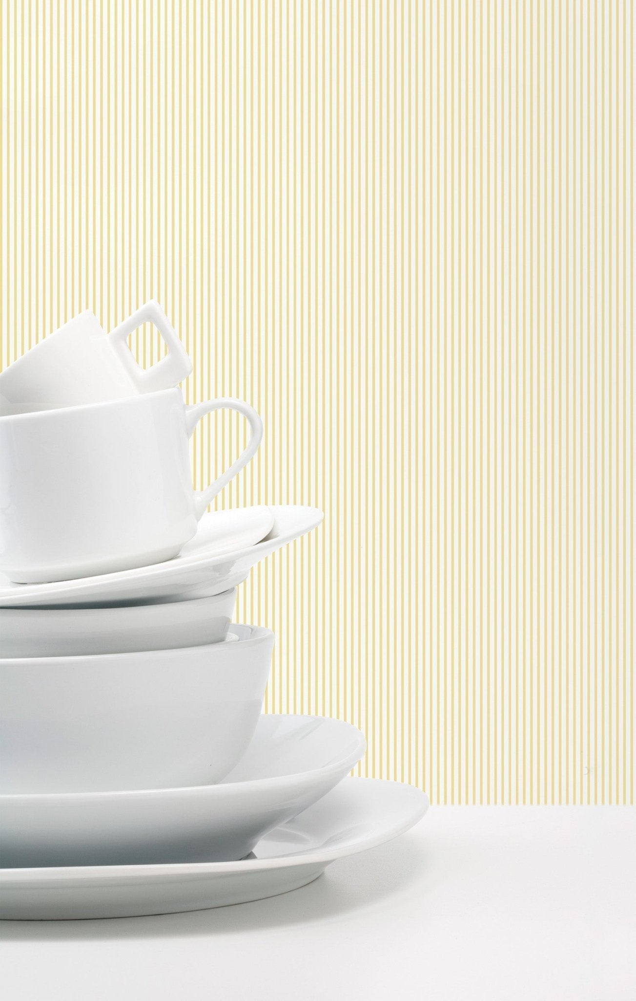 Miniatures 2 Delicate Stripe Wallpaper - Yellow - Galerie - G67859 - Premier Wallcovering