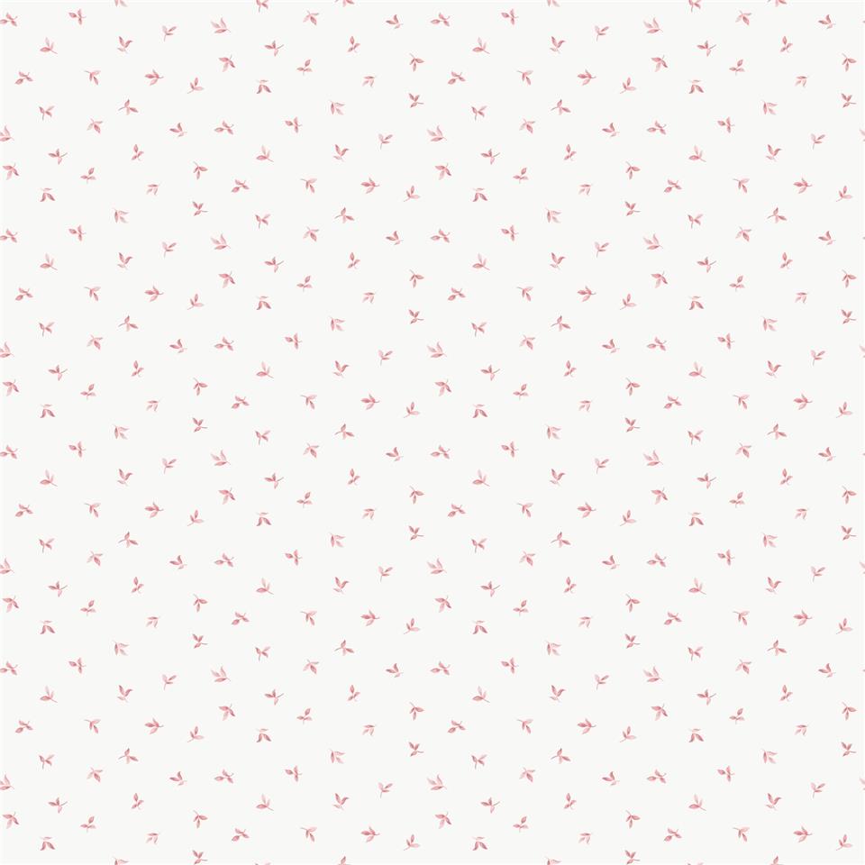 Miniatures 3 Mini Leaf Wallpaper - Pink - Galerie - G68722 - Premier Wallcovering