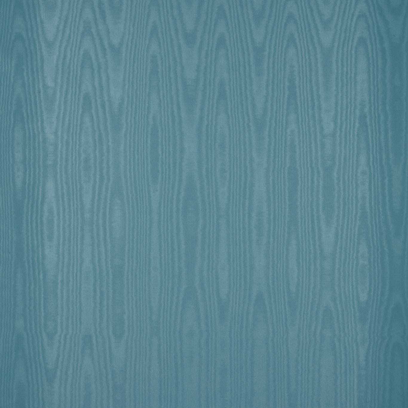 Moire Wallcovering Wallpaper - Blue Silk - Zoffany - ZMOI313076 - Morris Wallpaper