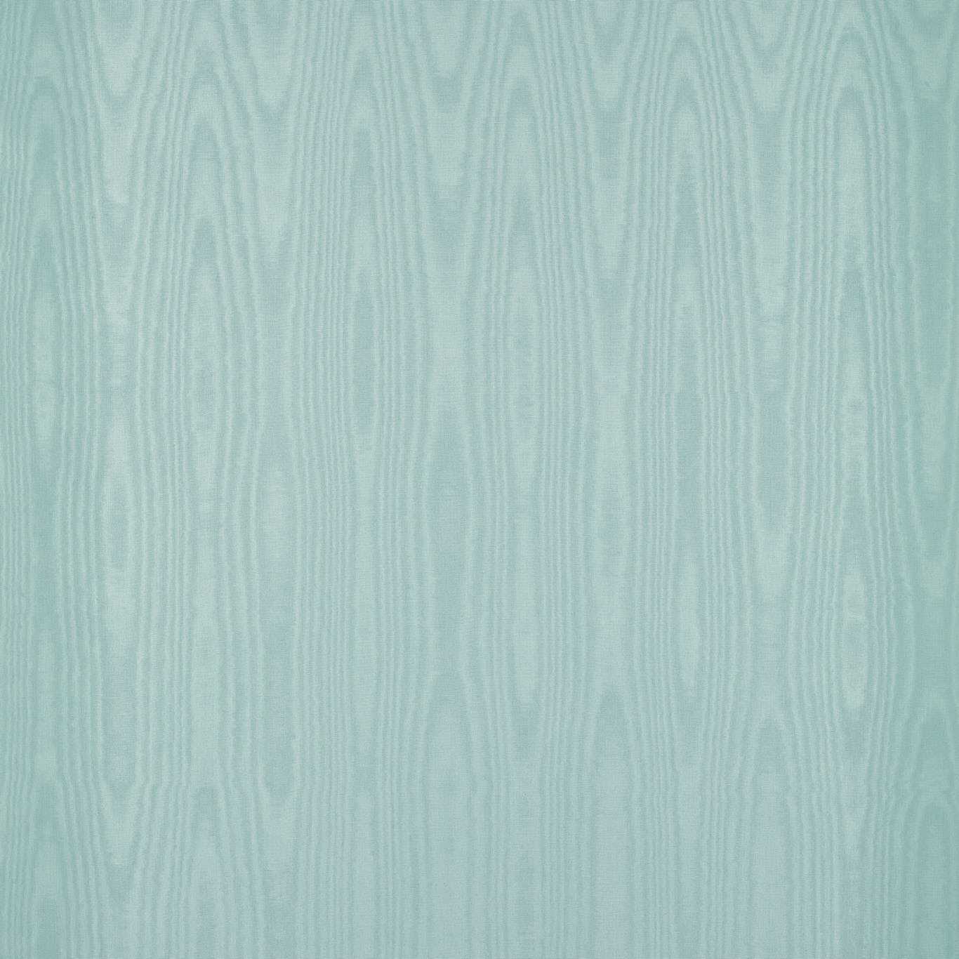 Moire Wallcovering Wallpaper - Duck Egg - Zoffany - ZMOI313075 - Morris Wallpaper