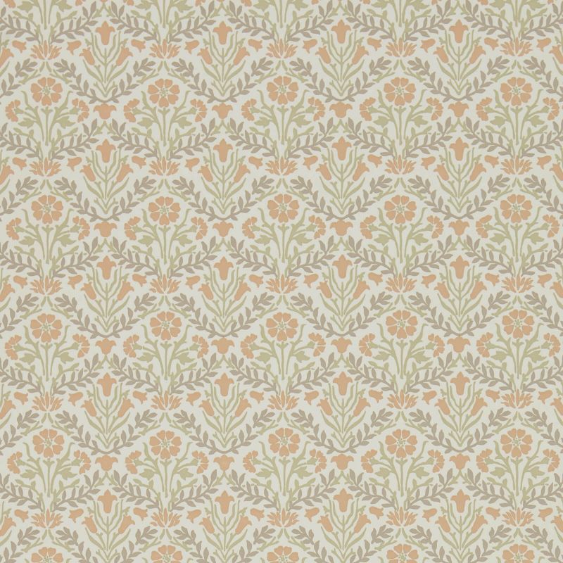 Morris Bellflowers Wallpaper - Saffron/Olive - 216438 - Morris & Co - Premier Wallcovering