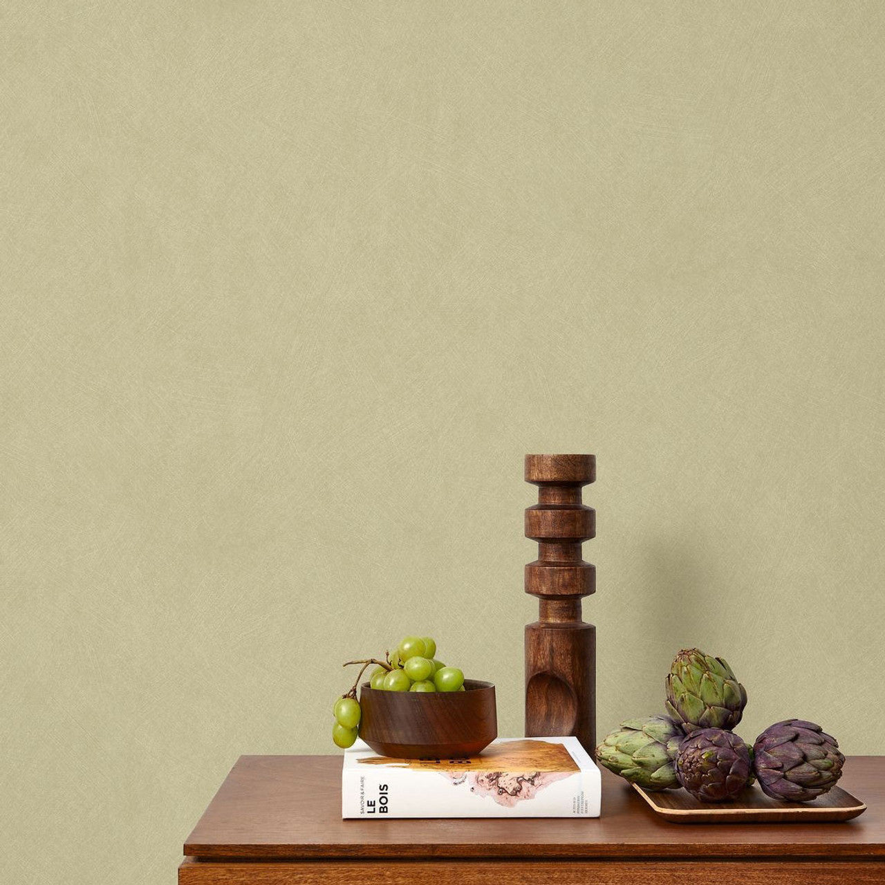 Nest Wallpaper - Vert Pistache - Casadeco - 201007202 - Premier Wallcovering