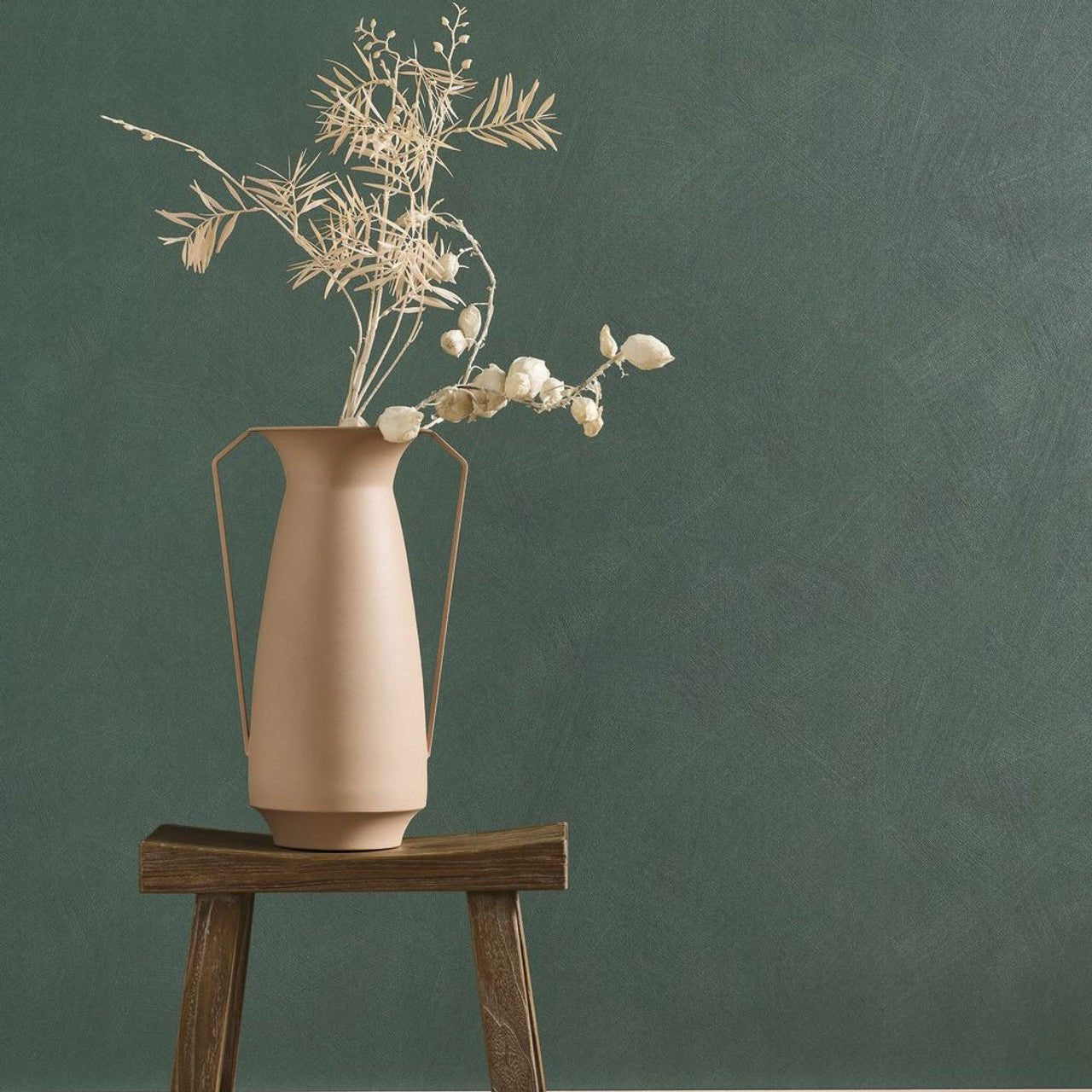 Nest Wallpaper - Vert Emeraude - Casadeco - 201007979 - Premier Wallcovering