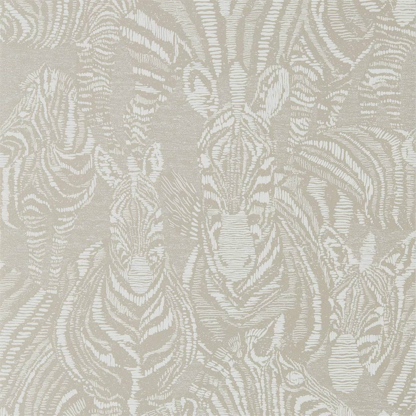 Nirmala Wallpaper - Platinum/Chalk - Harlequin - HMIW112241