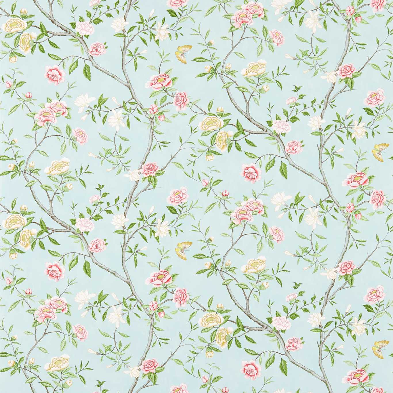 Nostell Priory Wallpaper - Sky/Pink - ZWOO311421 - Zoffany