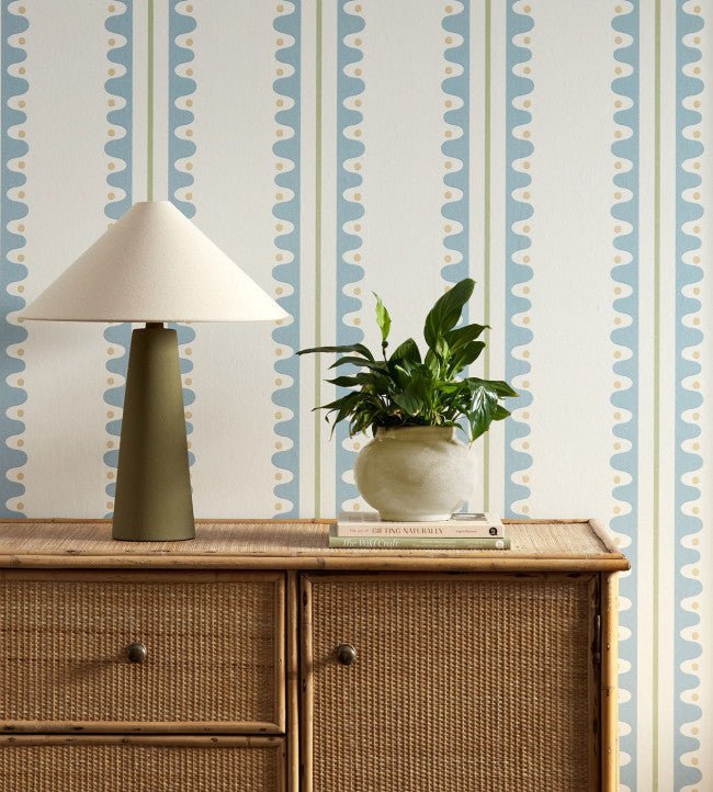 Oakham Wallpaper - Coast Blue - Scion - NSCW113239