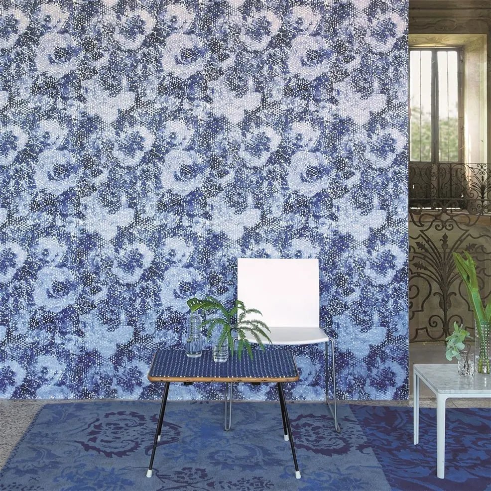 Palasini Wallpaper - Teal - PDG647/06 - Designers Guild