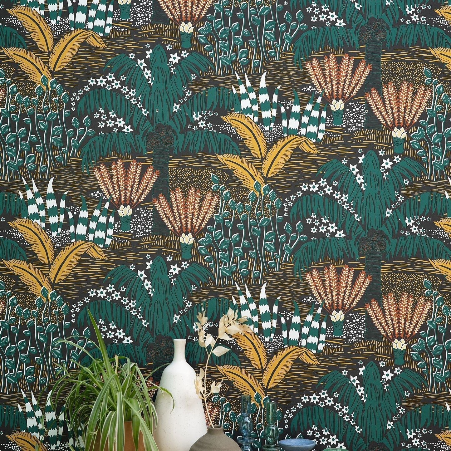 Palmeraie Wallpaper - Multicouleurs - Caselio - 103694237
