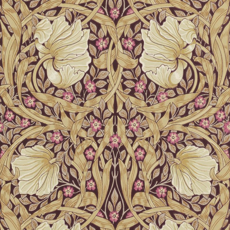 Pimpernel Wallpaper - Fig/Sisal - 210390 - Morris & Co - Premier Wallcovering