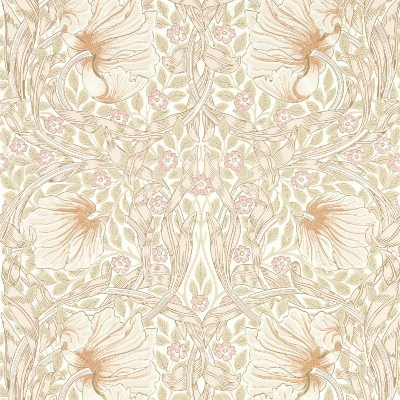 Pimpernel Wallpaper - Cochineal Pink - Morris & Co - 217064 - Morris Wallpaper