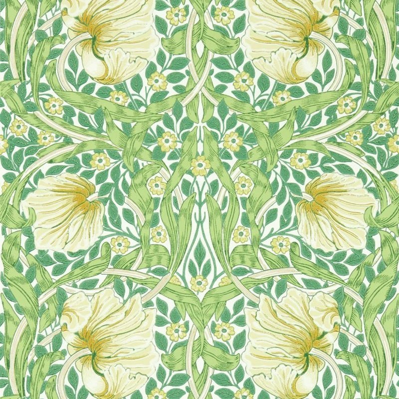 Pimpernel Wallpaper - Weld/Leaf Green - Morris & Co - 217063 - Morris Wallpaper