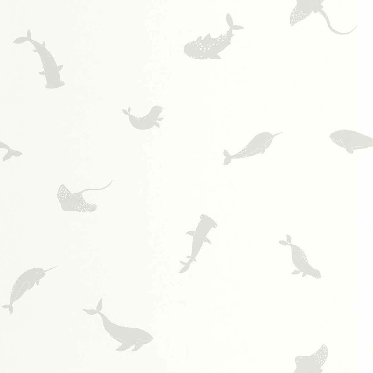 Poetic Sea Once Upon A Time Wallpaper - Gris Baleine - Casadeco - 200809229 - Premier Wallcovering