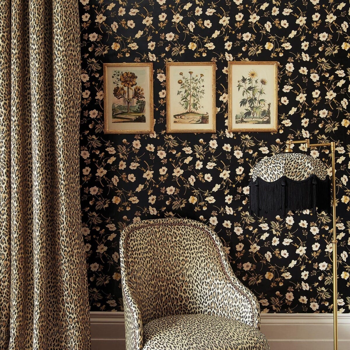 Poppium Wallpaper - Ebony - House of Hackney - 1-WA-POP-DI-BLK-XXX