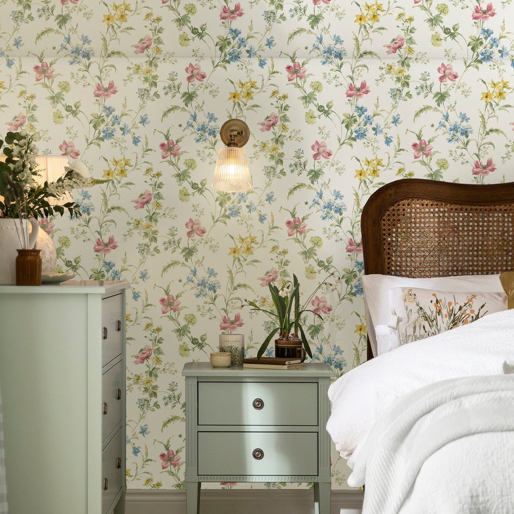 Poppy Meadow Wallpaper - Multi - Laura Ashley - 127407 - Premier Wallcovering