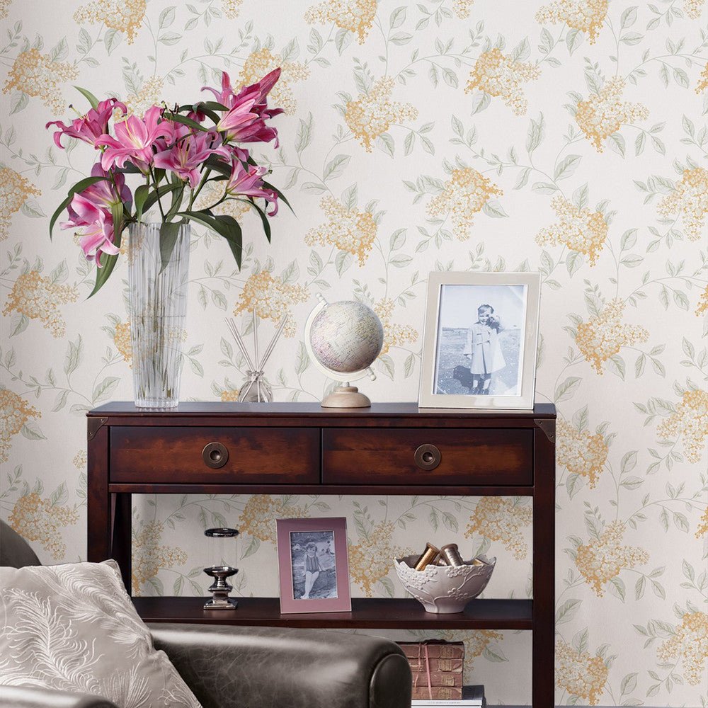 Portland Wallpaper - Apricot - Laura Ashley - 127394 - Premier Wallcovering