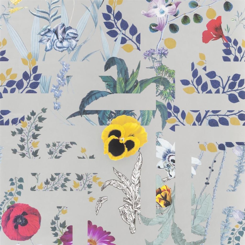 Primavera Labyrinthum Wallpaper - Argent - Christian Lacroix - PCL7018/03 - Premier Wallcovering