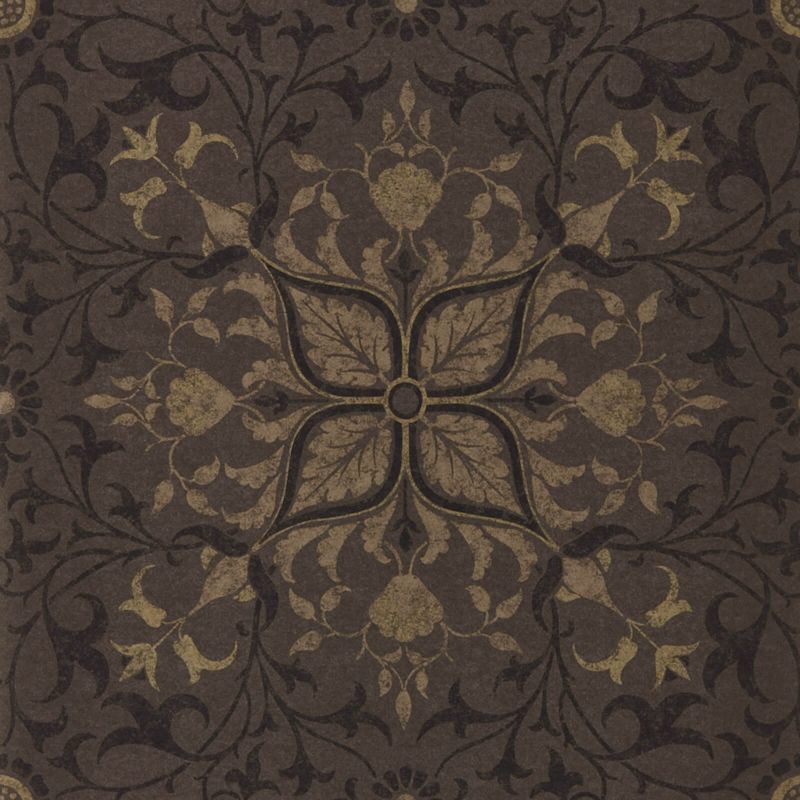 Pure Net Ceiling Wallpaper - Charcoal/Gold - Morris & Co - 216036 - Morris Wallpaper