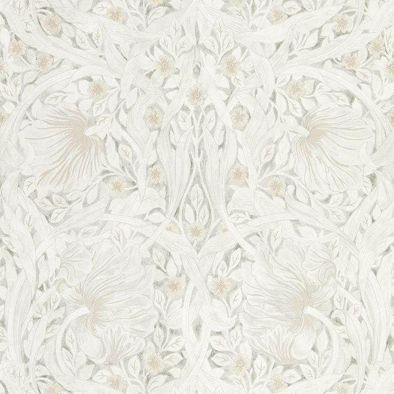 Pure Pimpernel Wallpaper - Lightish Grey - Morris & Co - 216538 - Morris Wallpaper