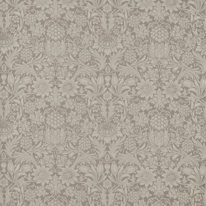 Pure Sunflower Fabric - Mole - Morris & Co - 236168 - Premier Wallcovering