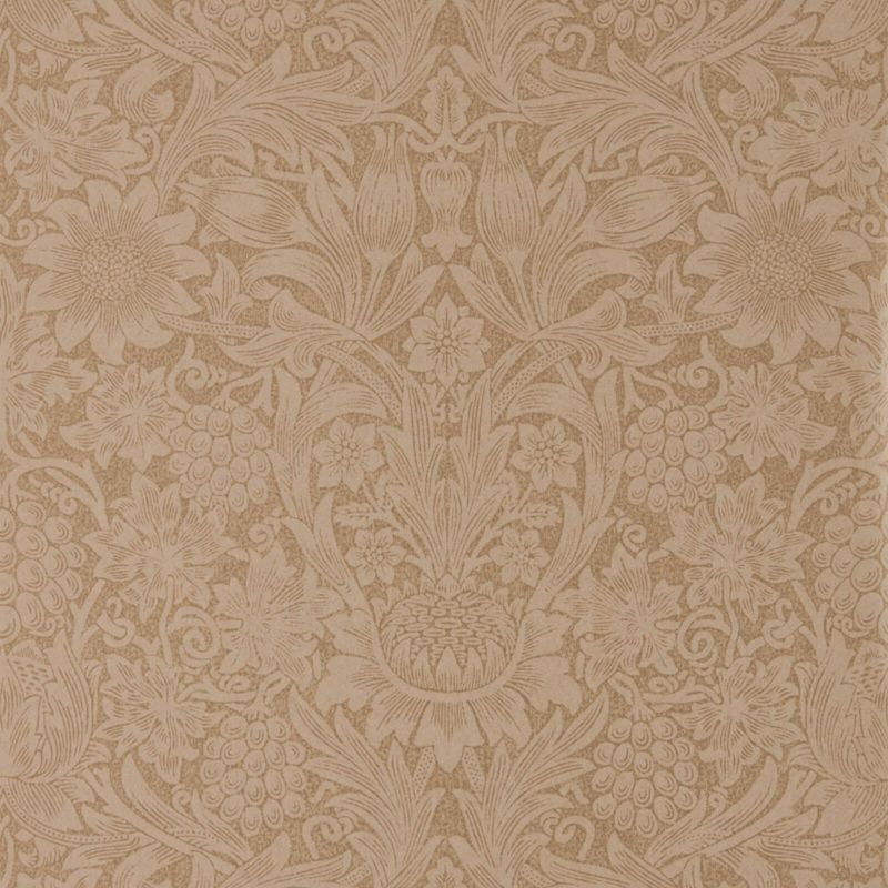 Pure Sunflower Wallpaper - Copper/Russet - Morris & Co - 216046 - Morris Wallpaper