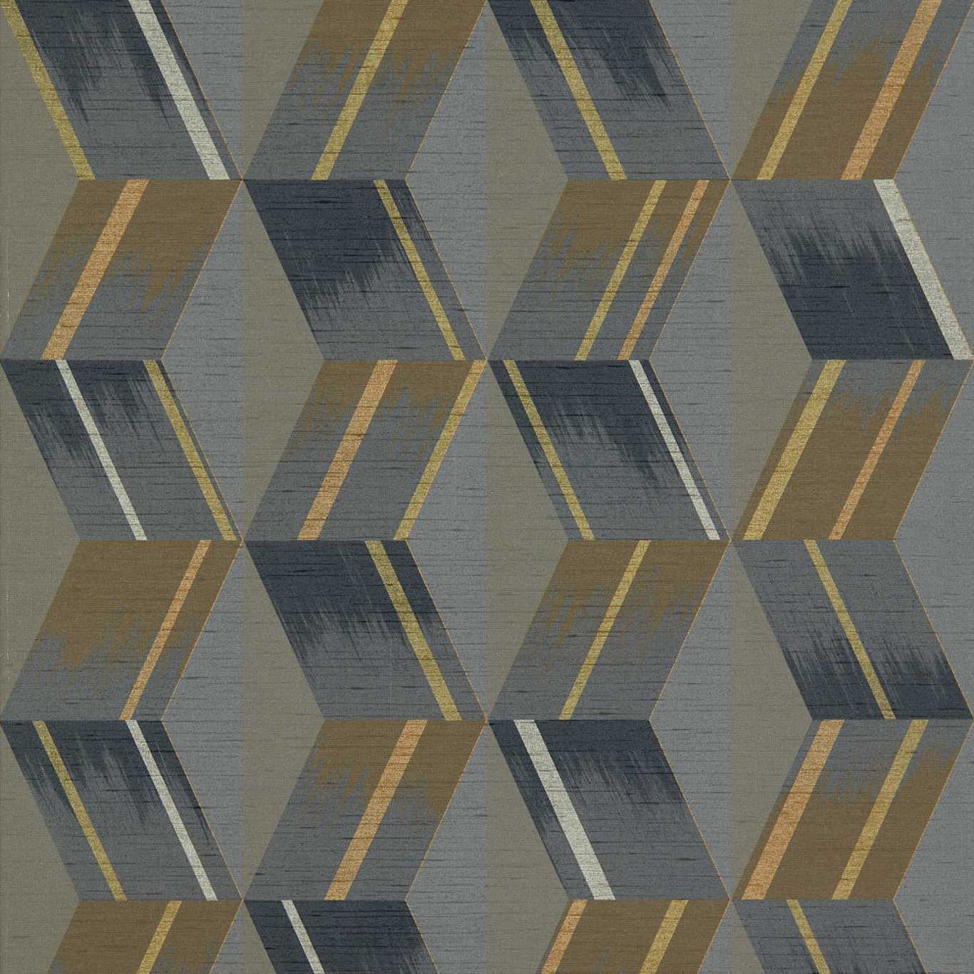 Rhombi Wallpaper - Anthracite - ZRHW312895 - Zoffany