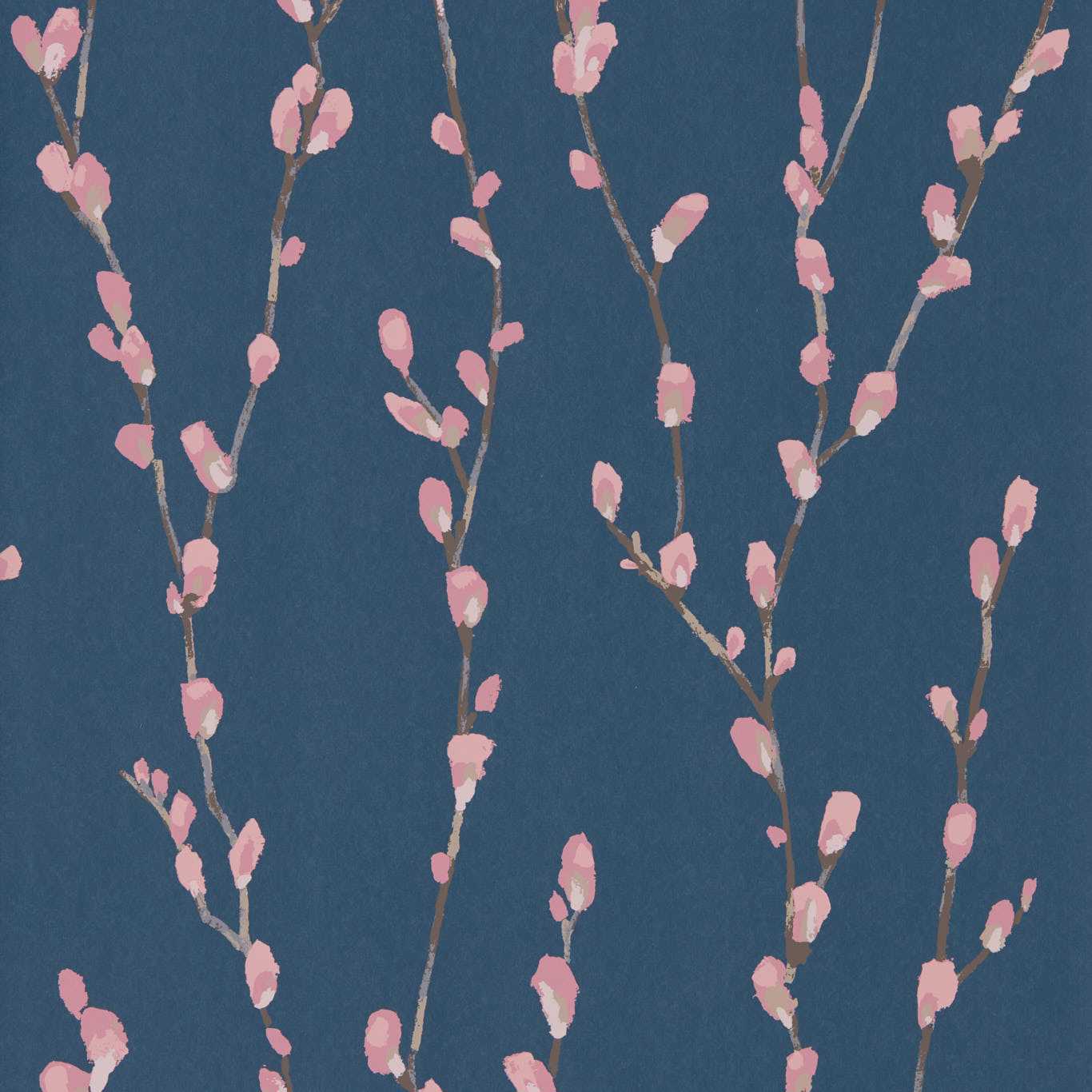 Salice Wallpaper - Rose/Navy - Harlequin - HSTO111471