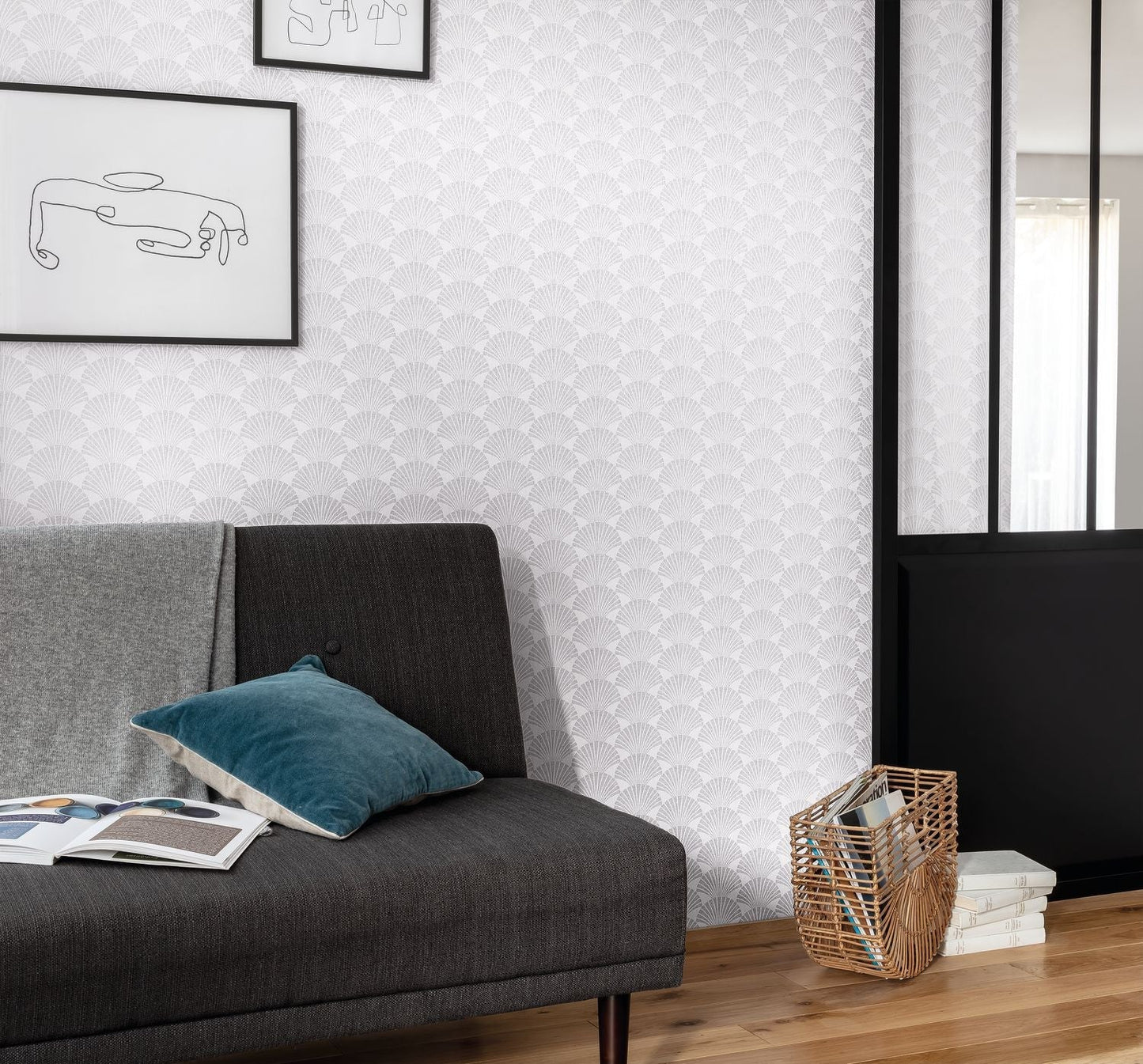 Scarlett Pearl Wallpaper - Argent - Caselio - 100490198