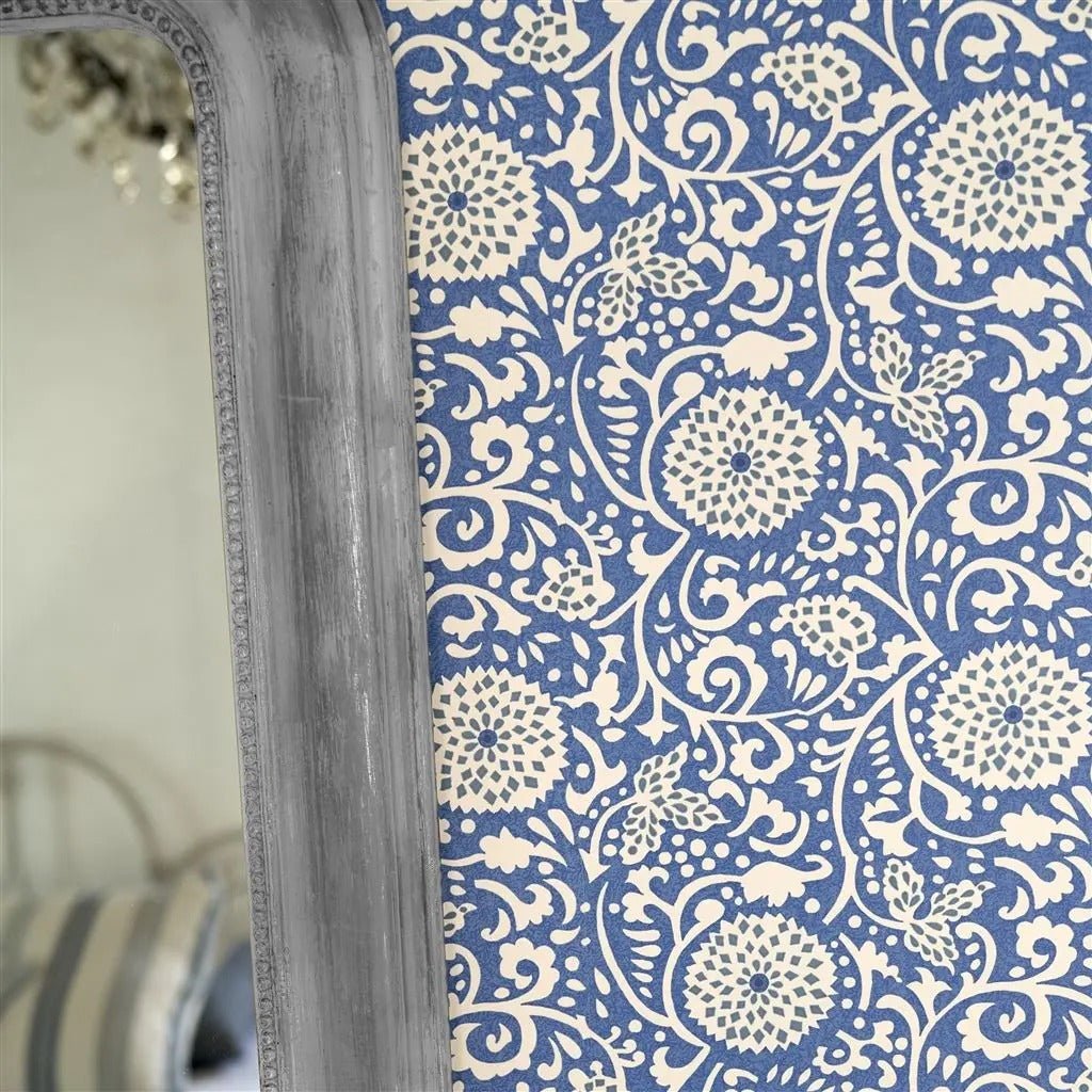 Shaqui Wallpaper - Cobalt - PDG1147/07 - Designers Guild