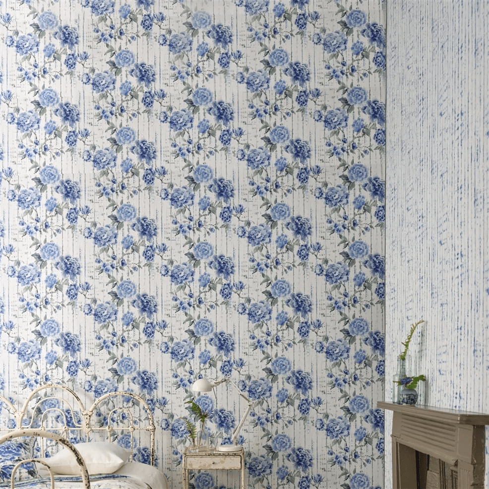 Shiwa Wallpaper - Cobalt - PDG1159/04 - Designers Guild