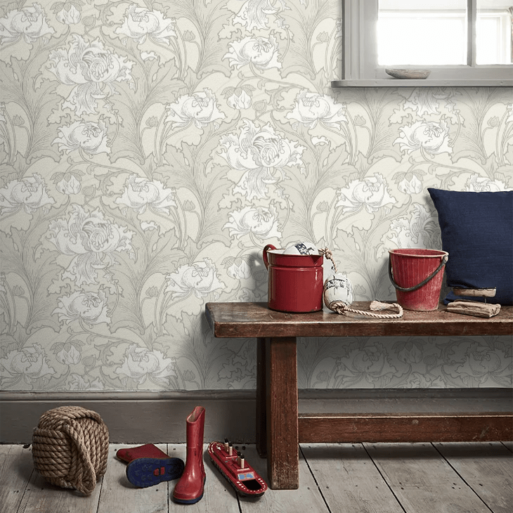 Siri Wallpaper - Grey - Boråstapeter - 4540 - Premier Wallcovering