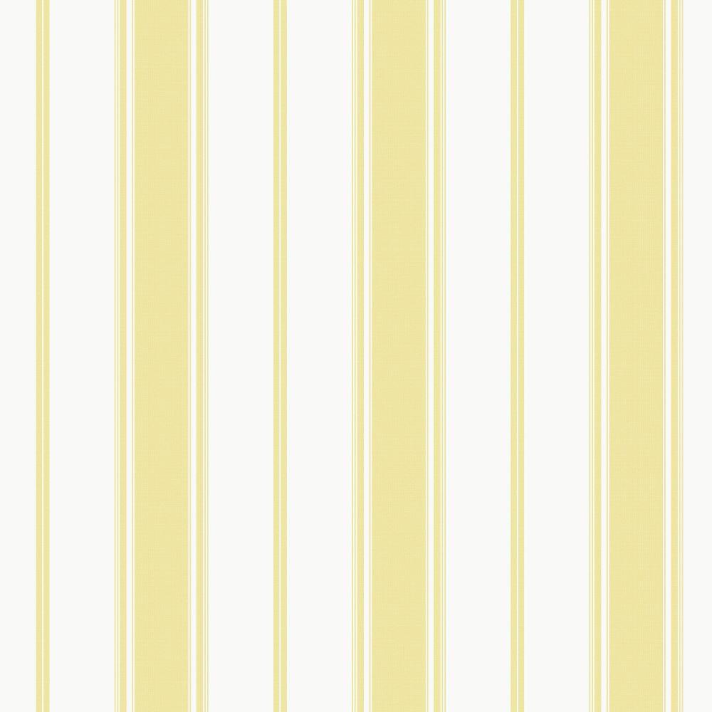 Smart Stripes Heritage Stripe Wallpaper - Yellow - Galerie - G68069 - Premier Wallcovering
