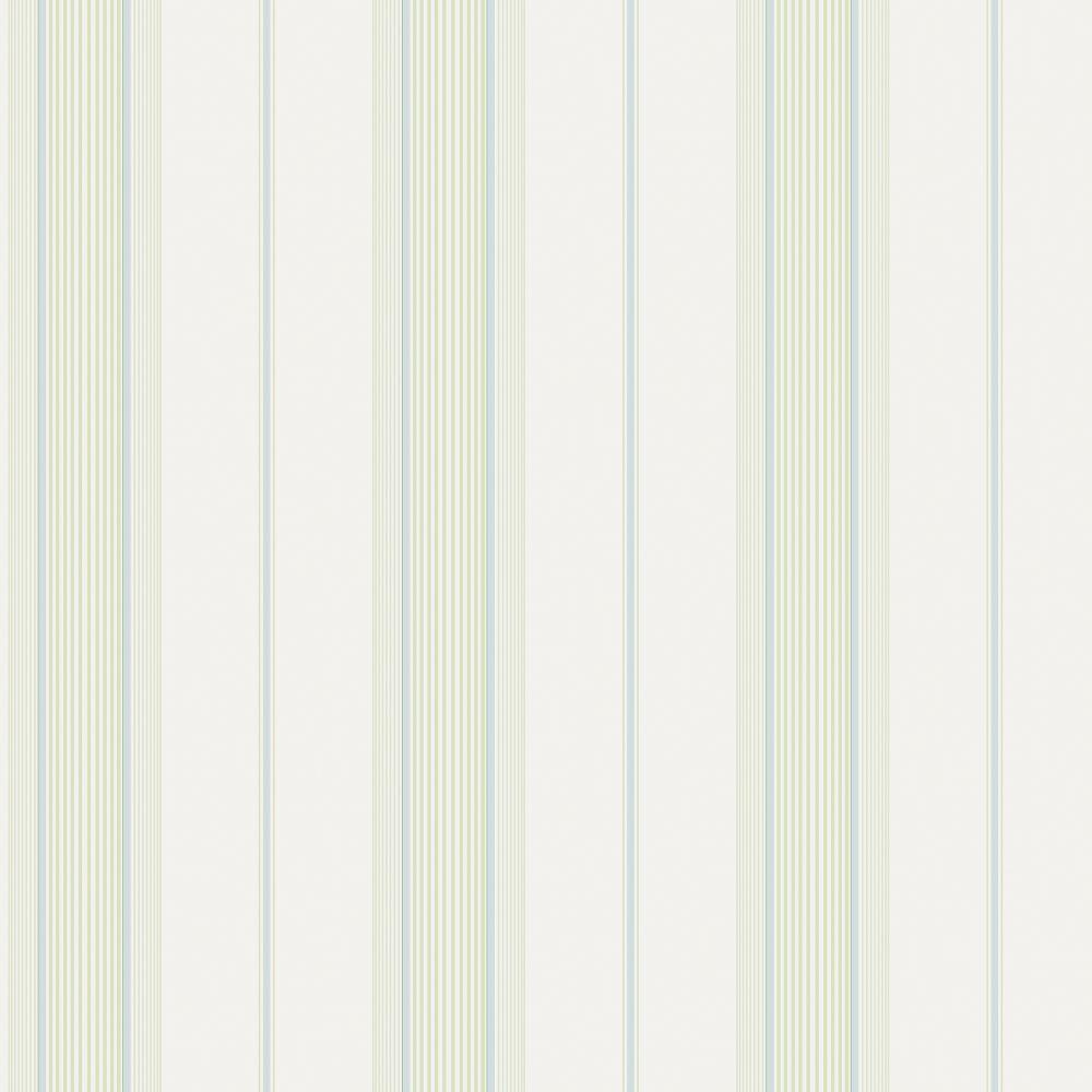 Smart Stripes Slim Stripe Wallpaper - Green / Turquoise - Galerie - G68073 - Premier Wallcovering